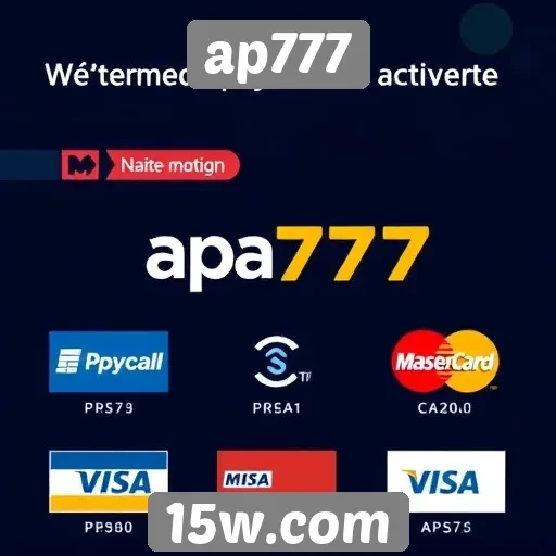 Métodos de pagamento aceitos no ap777